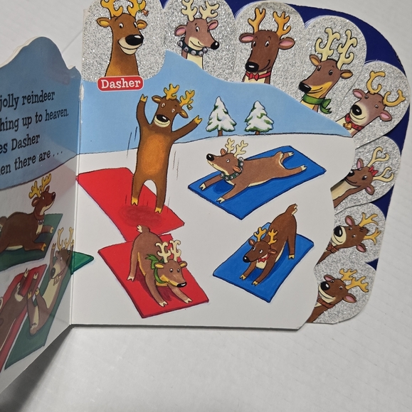 Dan Dee Christmas Santas Reindeer Plush Vixen BONUS 8 Jolly Reindeer board book - Picture 12 of 12